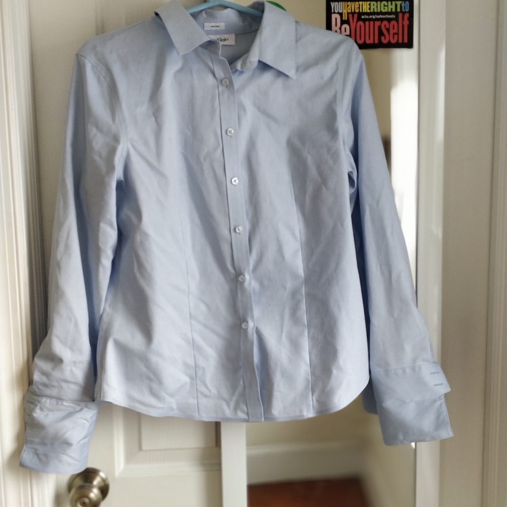 Calvin Klein Dress Shirt : Light Blue, Size 8